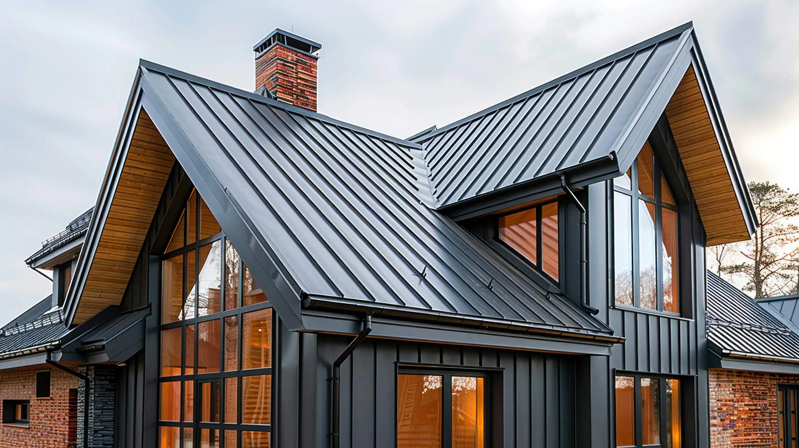Standing seam metal roof installation